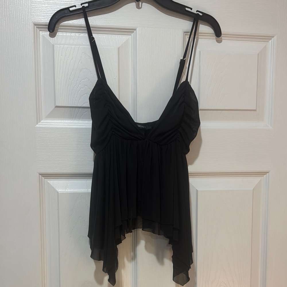 Babydoll Black Women's Top